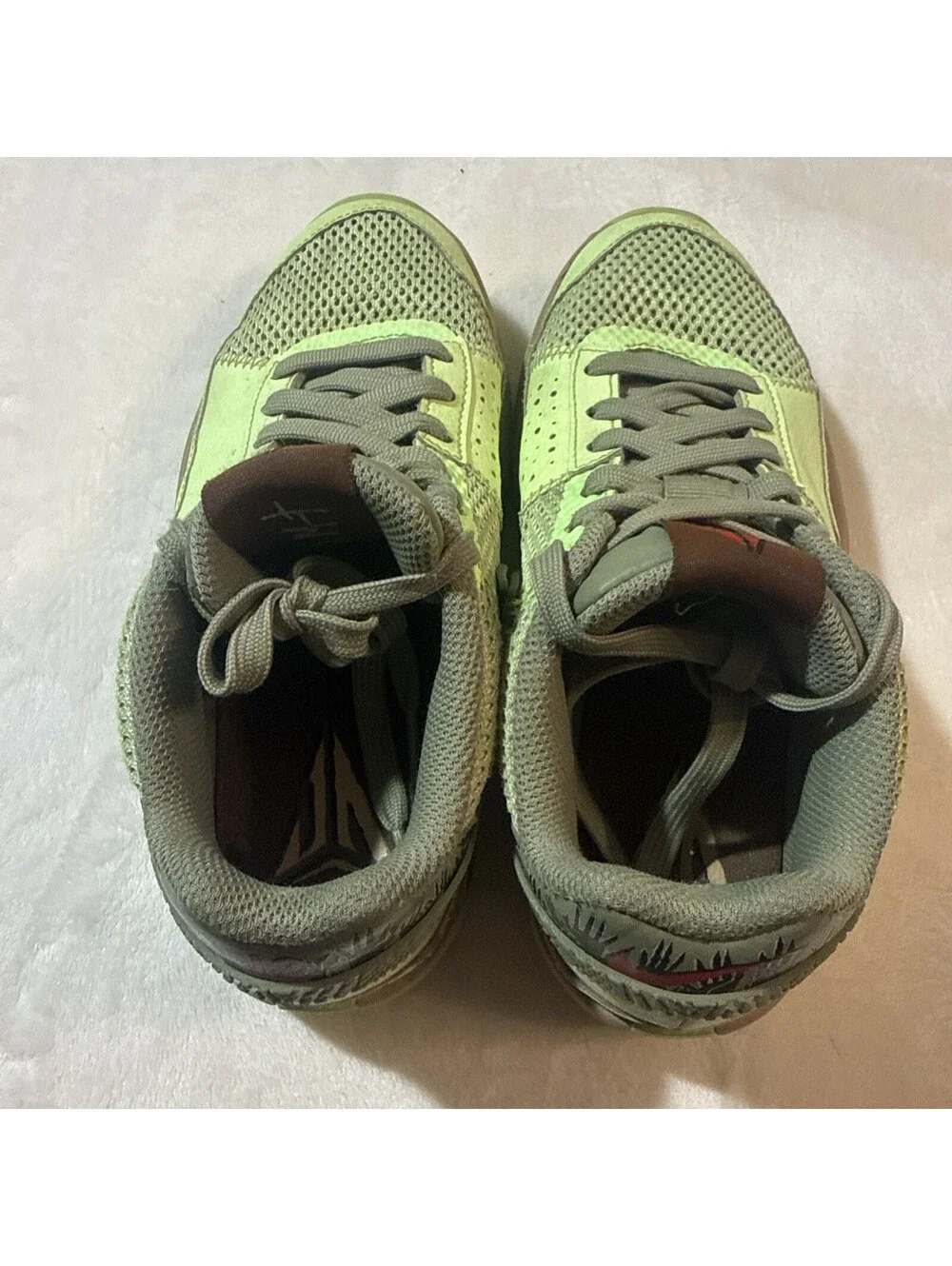 Nike Ja 1 NRG Halloween Zombie Green Low Top 3.5Y Basketball Shoes FV6097-300
